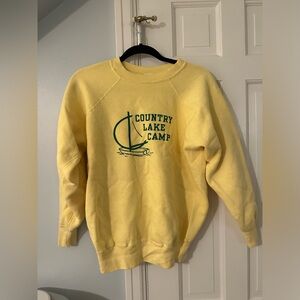 Yellow vintage Crewneck